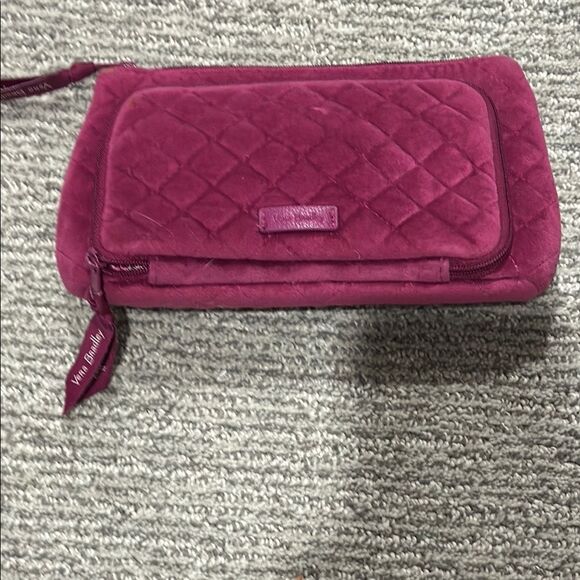 Vera Bradley Pink Quilted Cosmetic Bag - Picture 1 of 3